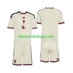 Camisola Manchester United Criança Equipamento Terceiro 2026-2027 Manga Curta